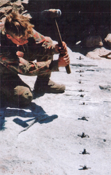 stone splitting feathers wedges
